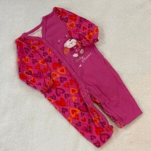 Pink Heart Baby Onesie